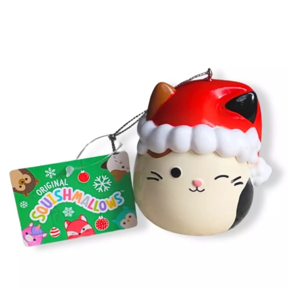 Squishmallows Christmas Decorations Cam the Cat Tree Ornament Kurt Adler Holiday - Picture 3 of 6
